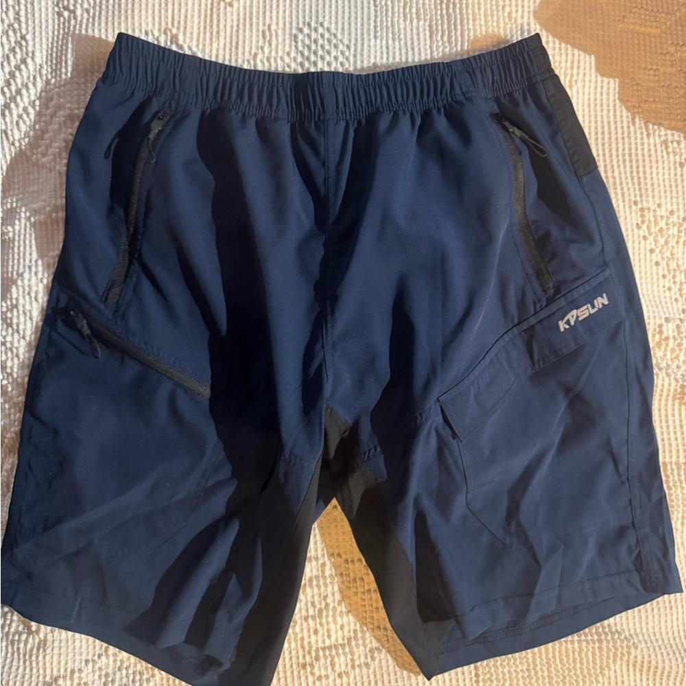 NWT Men's Mountain Padded Baggy Bicycle Shorts Quick Dry Lightweight size large